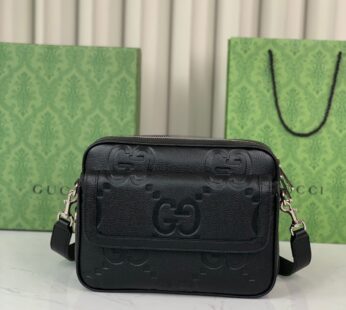 Jumbo GG Small Crossbody Bag Black Jumbo GG Leather