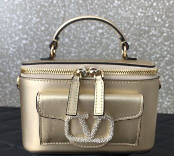 Garavani Locò Mini Calfskin Handbag With Jewel Logo